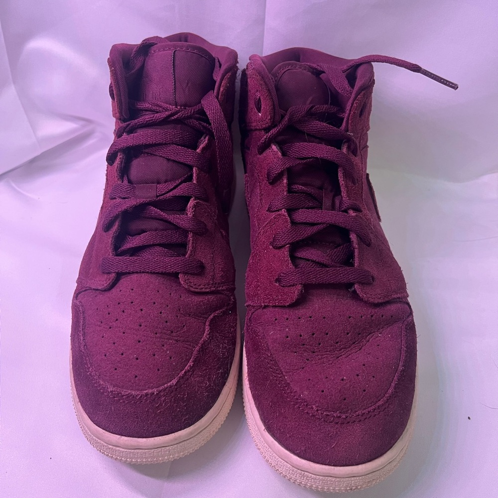 Nike Kids Burgundy High-Top Sneakers